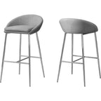 Monarch Specialties I BAR STOOL, Grey