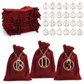 24 Days Advent Calendar Christmas Drawstring Gift Bag Pouches Party Wedding Favor Candy Chocolates Gift Bags