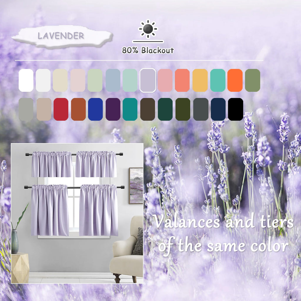 Donren Patio Door Curtains 96 Inch Length, Light Purple Rod Pocket Top Thermal Insulated Blackout Panels Curtain Drapes For Sliding Glass Door (Lavender, 60' Wide, 2 Panels)