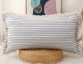 Panod Decorative Boho Long Lumbar Pillow Cover 12X26,Super Soft Cotton Modern Long Rectangle Pillow Cover Pillow Case For Bed So