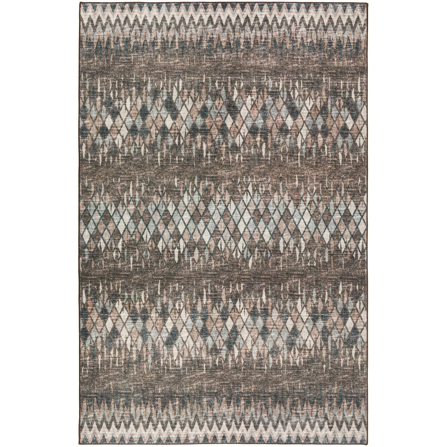 Winslow Wl5 Brown Transitional Rug Rectangle 10' X 14'