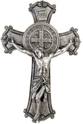 Roman Joseph Studio 10.25 Inch Tall ST Benedict Silver Crucifix