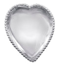 Mariposa Beaded Heart Bowl, Silver