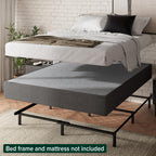 Zinus 9 Inch Wonderbox(Tm) Smart Box Spring, Quick Assembly Mattress Foundation, Durable Metal Frame, Twin, Grey
