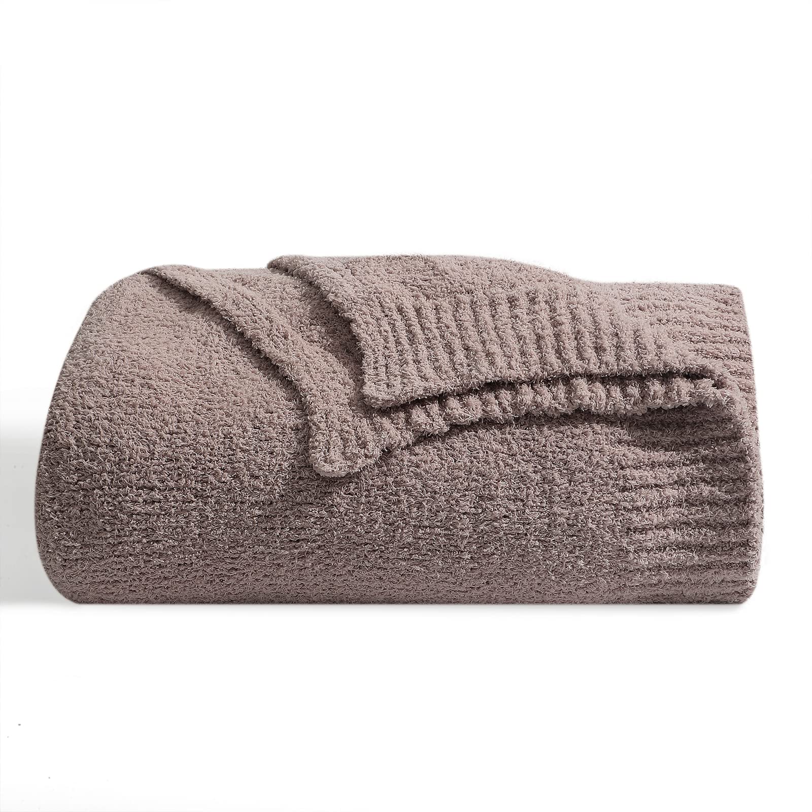 Bearberry Super Soft Fluffy Throw Blanket Lightweight Cozy Warm Throw Blankets For Couch Bed Sofa All Season (Khaki, 50   X60