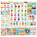 Sproutbrite Educational Posters For Toddlers - Laminated Classroom Decorations - Kindergarten Homeschool Supplies Materials - Pr