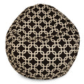 Majestic Home Goods Classic Bean Bag Chair - Links Giant Classic Bean Bags for Small Adults and Kids (28 x 28 x 22 Inches) (Blac