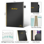 Regolden-Book Meeting Notebook For Work With Action Items, Project Management Planner Notebook For Note Taking, Office/Business