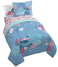 Jay Franco Disney Lilo & Stitch Paradise Dream 7 Piece Full Bed Set - Includes Reversible Comforter & Sheet Set Bedding - Super
