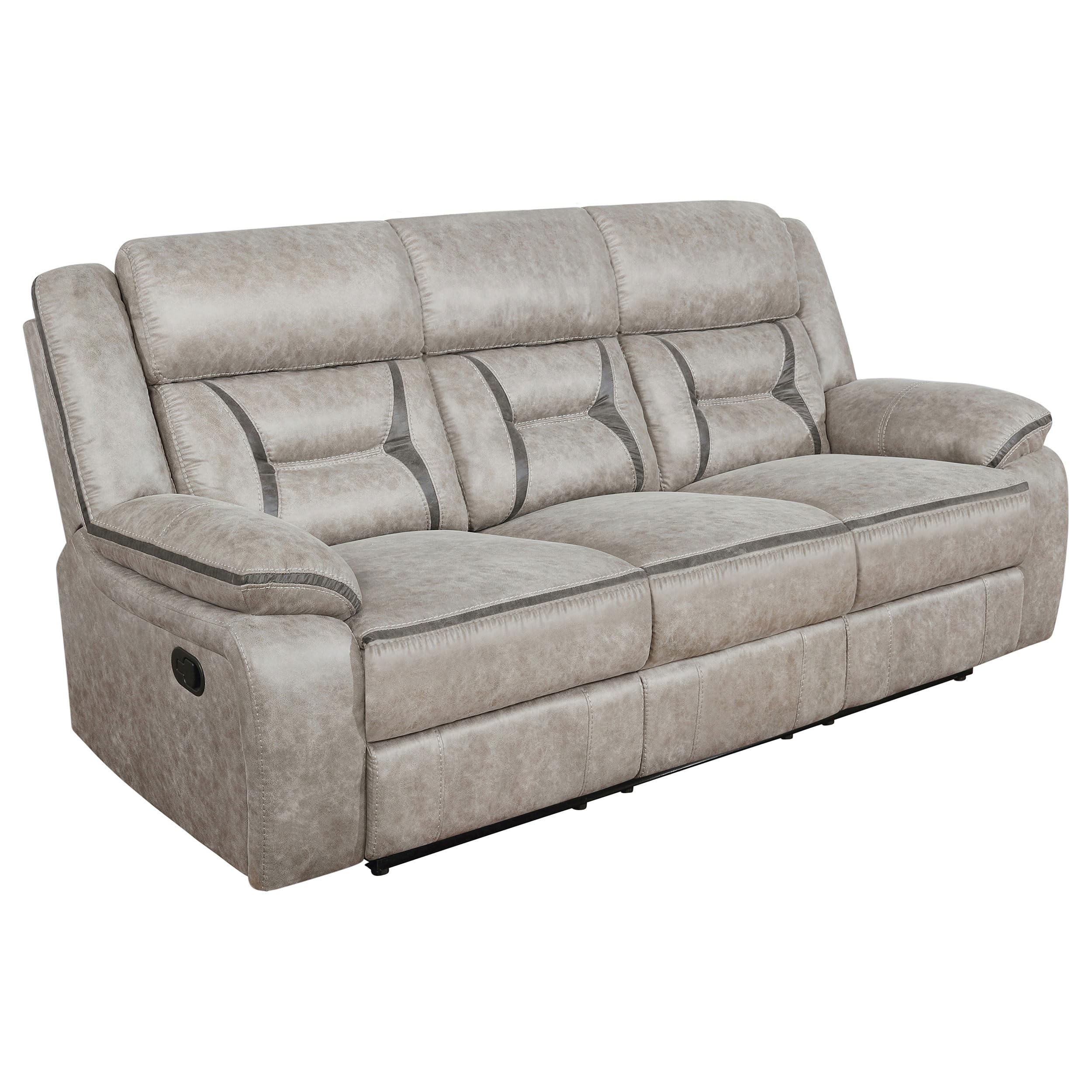 Coaster Greer 3-Piece Motion Sofa Set, Taupe