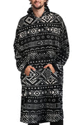 Mad Dog Men'S Sherpa Fleece Wearable Blanket Hoodie - Cozy Long Sleeves Hooded Poncho Jacket For Adults, One Size, Gaming Consol
