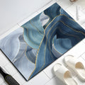 UMAI Polyester Rubber Bath Mat (38 * 58cm) | Anti Skid Bath Mat for Bathroom Floor | Multicolor