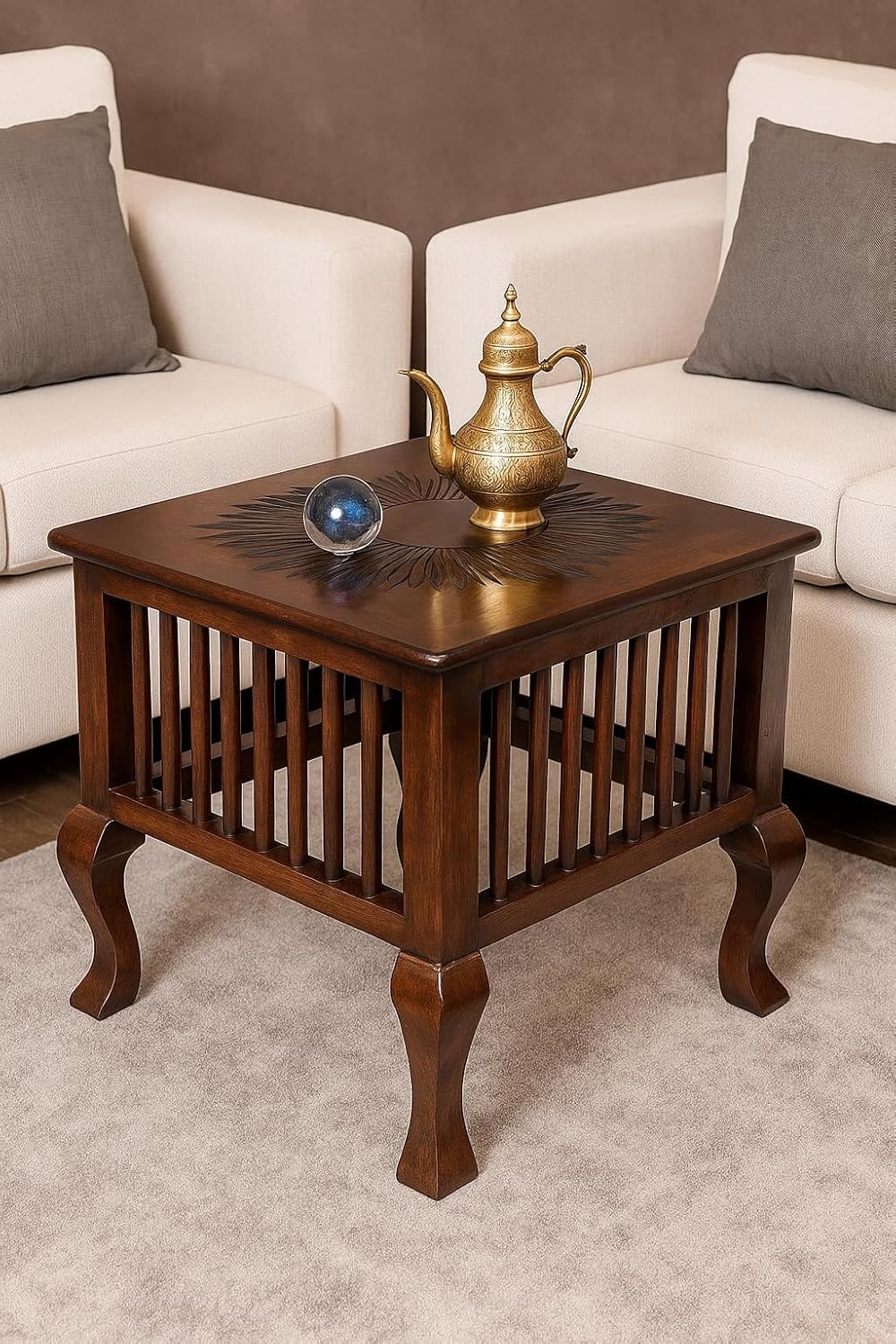 Weqxux Beautiful Wooden Handmade Stool For Living Room, Office, Balcony Decor, And Home Furnishings That Can Be Used As Side Tab