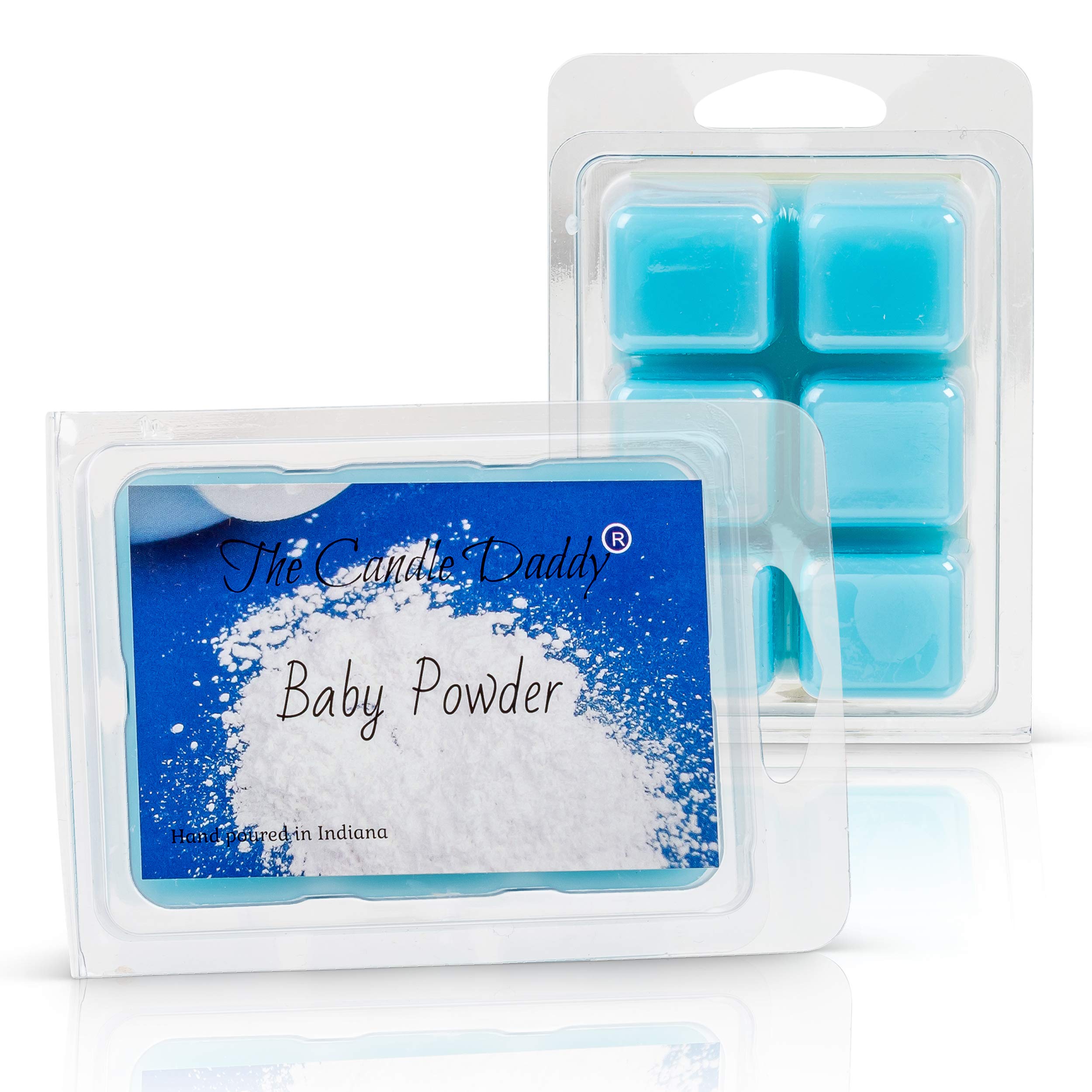 Baby Powder Scented Melt- Maximum Scent Wax Cubes/Melts- 1 Pack -2 Ounces- 6 Cubes