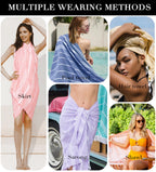 Antfuny 2 Packs Turkish Beach Towels Bathroom Pool Towel Adult Oversized Quick Dry Lightweight No Sand Extra Large Cloud Boho Ba