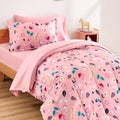 Sleep Zone Kids Bedding Full/Queen Comforter Set - Cute Printed For Boys, Girls, Teens, Super Soft, Fade Resistant (Pink Flower,