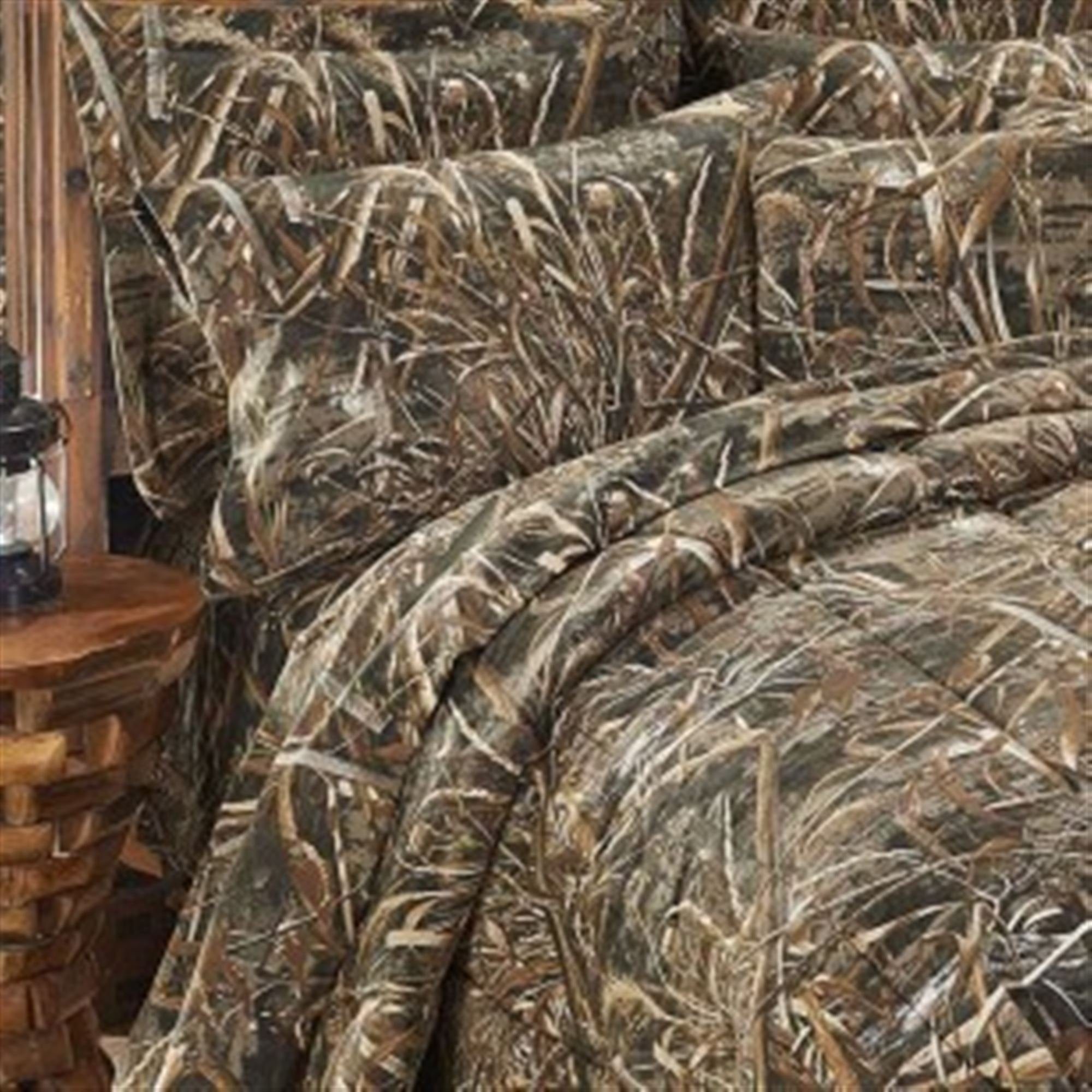 Visi-One Realtree Max-5 Camouflage Bed Sheets - 4 Piece Camo Bedding Queen- Premium Polycotton Hunting Sheet Set - Machine Washa