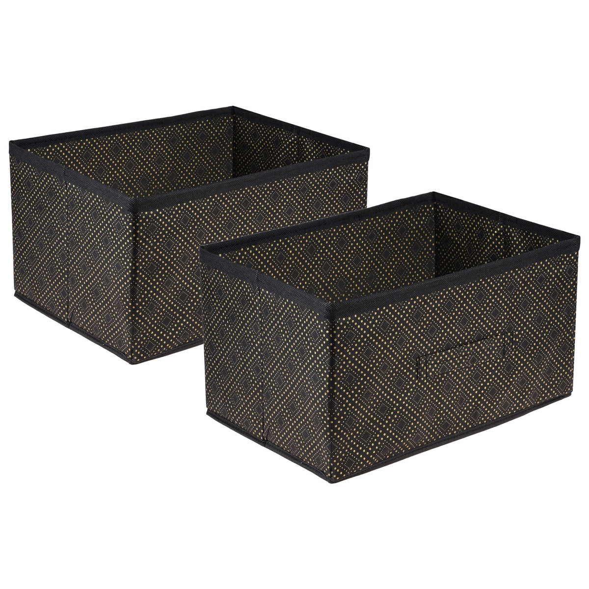 Amazon Brand  Solimo Drawer Storage Box | Bin For Clothes | Wardrobe Organizer For Books | Closet Box With Handle | NonWoven |
