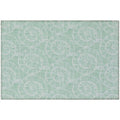 Seabreeze Sz11 Green Coastal Rug Rectangle 5' X 7 ' 6"