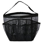 Eoocvt Mesh Shower Caddy, 8 Pockets Quick Dry Hanging Toiletry Tote Bag For Bathroom Shower Organizer Accessories (Black)