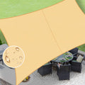 Love Story Waterproof 10 'X10 ' Rectangle Sand Sun Shade Sail Cannoy Uv Resistant For Outdoor Patio Garden Backyard (We Make Cus