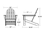 Polywood Ad4030Sa Classic Outdoor Adirondack Chair, Sand