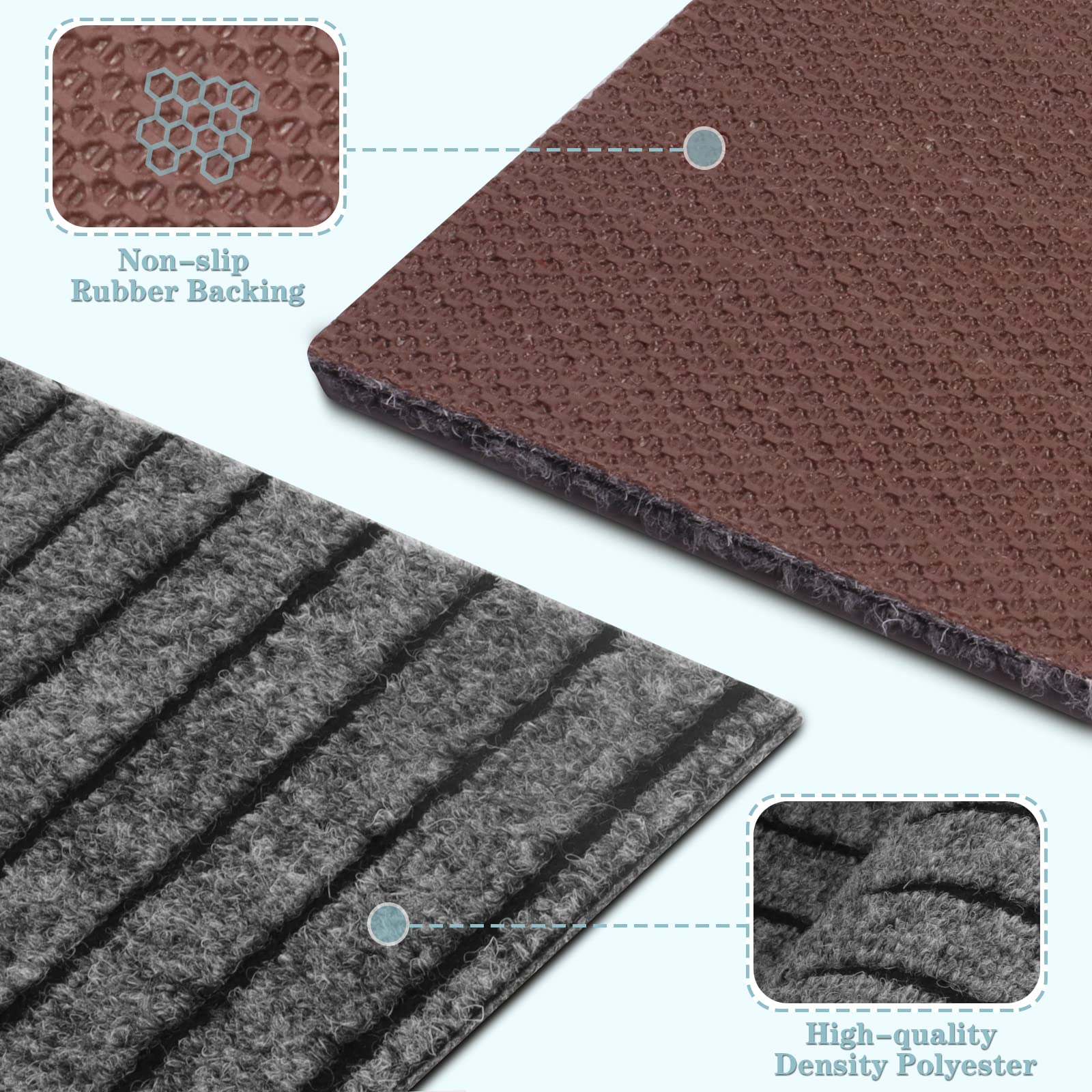Runner Rug 2Ft X 39Ft, Ayoha 2'-82' Utility Carpet Runner For Entryway Hallway Aisles Balcony Garages, Area Rugs With Non-Slip R