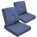 Moosprr Outdoor Chair Cushion Set Of 2, Waterproof Outdoor Seat Cushions 25X22, Patio Chair Cushions For Outdoor Furniture, Couc