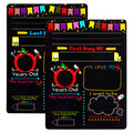 Sicohome First Day Of School Chalkboard Sign 12' First Day And Last Day Of School Chalkboard Sign,Double Sided Back To School P