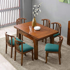 Genina Seat Covers For Dining Room Chair Seat Slipcovers Kitchen Chair Covers (Teal, 4 Pcs)