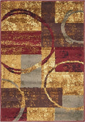 Unique Loom Barista Collection Area Rug - Kouillou (2' 2'' x 3' 1'' Rectangle, Multi/ Brown)