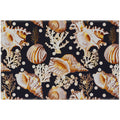 Seabreeze Sz6 Black Coastal Rug Rectangle 9' X 12'