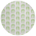Seabreeze Sz15 Green Coastal Rug Round 8' X 8'