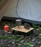 Iclimb Ultralight Compact Mini Beach Picnic Folding Alu. Table With Carry Bag, Two Size (Nature - S)