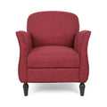 Christopher Knight Home Crew Traditional Tweed Armchair, Cranberry, Gray