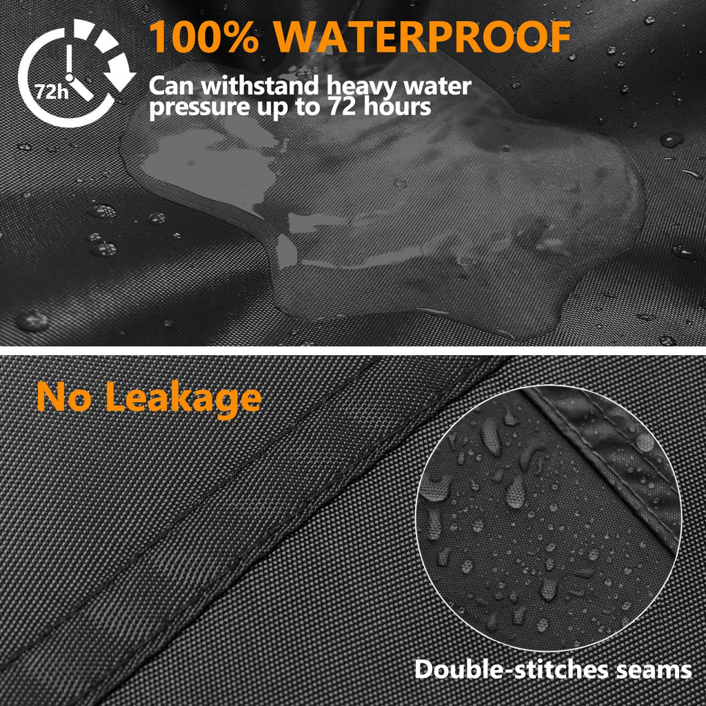 Startwo Patio Furniture Covers Waterprpoof, Tear Resistant Rectangular Outdoor Furniture Set Cover For Table And Chairs, Outdoor Sectional Sofa Cover, 111'L X 74'W X 28'H