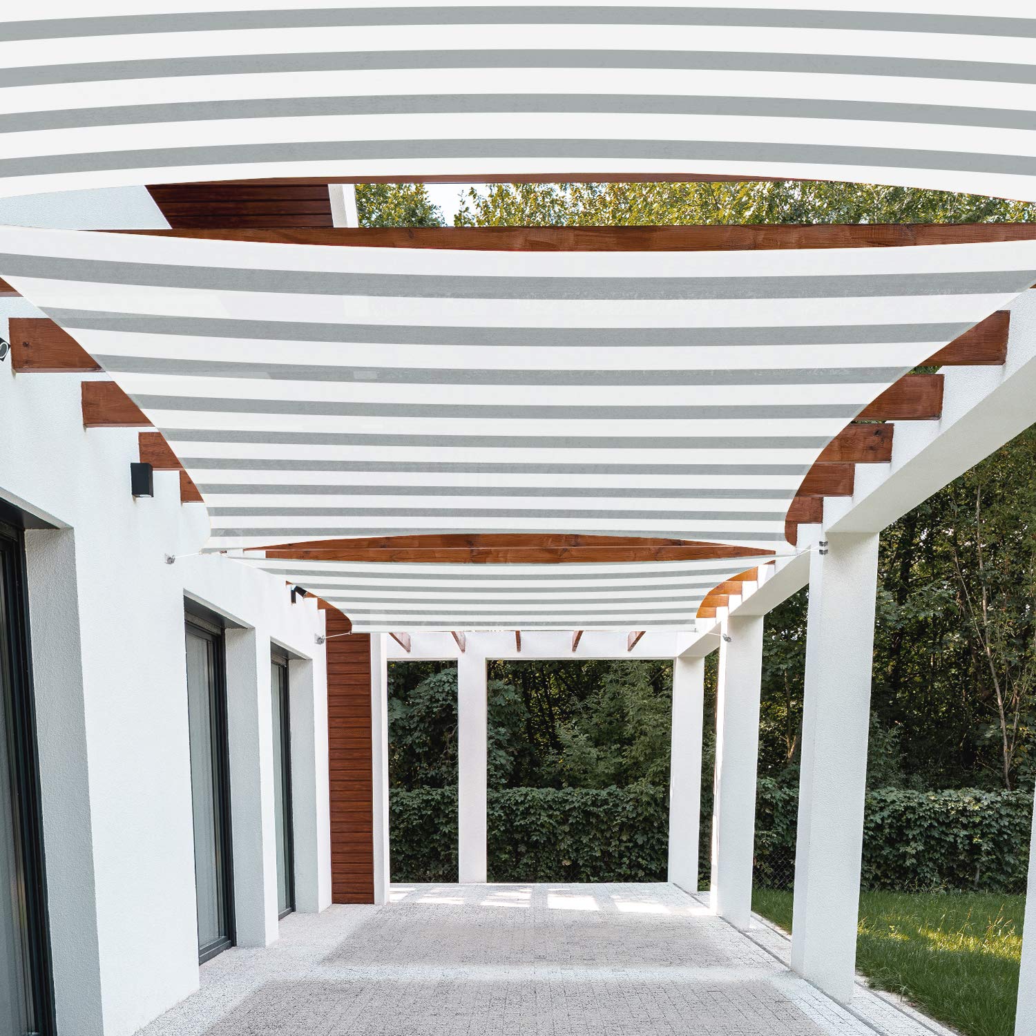Patio Paradise 12  x 14  Sun Shade Sail Rectangle Canopy Patio Cover Sunlight Block Awning Heavy Duty Commercial Grade for Bac
