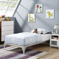 Modway Ollie Twin Bed Frame in Silver