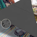 Love Story Waterproof 12 'X12 'X12 ' Triangle Dark Grey Sun Shade Sail Cannoy Uv Resistant For Outdoor Patio Garden Backyard (We