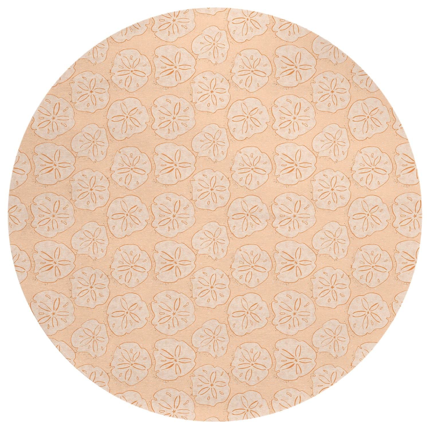 Seabreeze Sz10 Orange Coastal Rug Round 8' X 8'