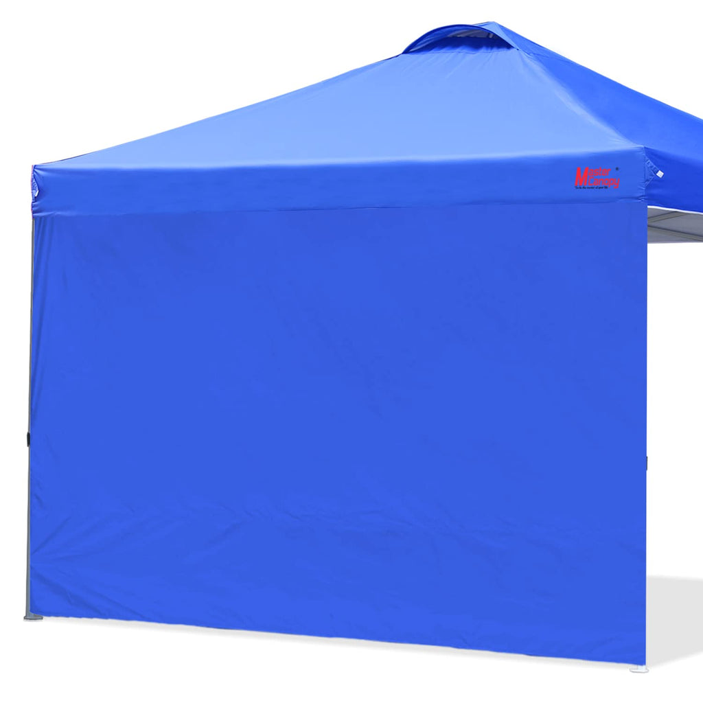 Mastercanopy Durable Pop-Up Canopy Tent With 1 Sidewall (6.6'X6.6',Blue)