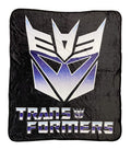 Transformers Hasbro Decepticon Symbol 80'S Cartoon Printed Plush Throw Blanket