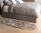 HomeRoots Decor 2-inch x 6-inch Gray Sheepskin Double - Area Rug