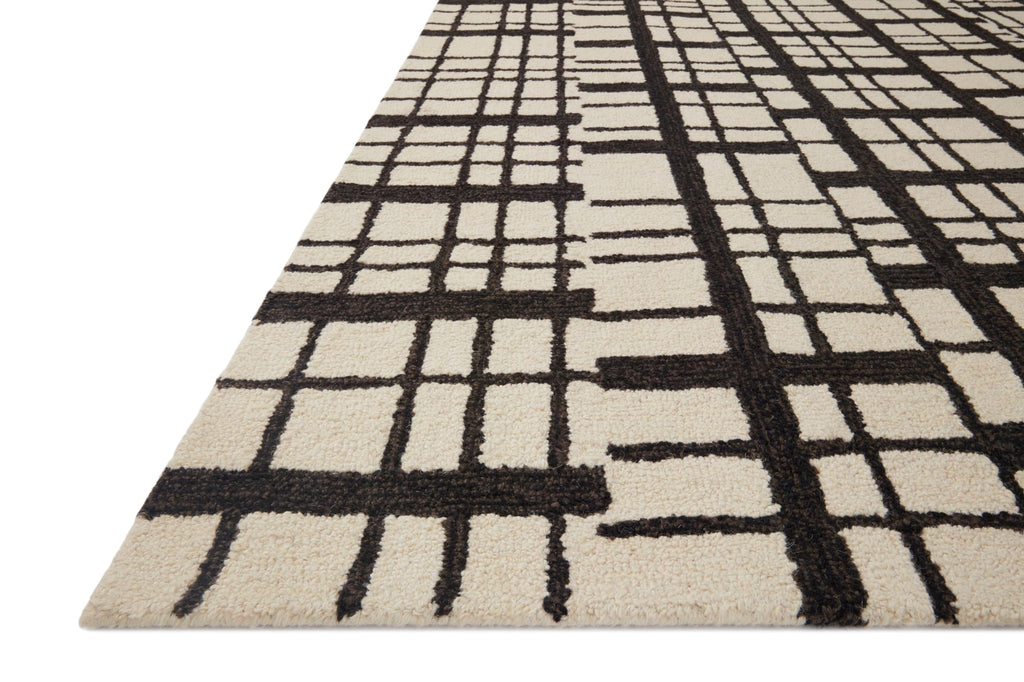 Loloi Chris Loves Julia X Polly Black/Ivory 9'-3'' X 13' Area Rug