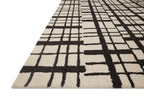 Loloi Chris Loves Julia X Polly Black/Ivory 3'-6'' X 5'-6'' Accent Rug