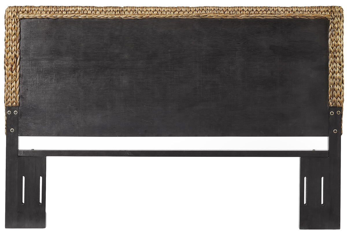 Crosley Furniture Edgewater Boho Natural Fiber Handwoven Rattan Headboard for King Size Bed, Seagrass, King