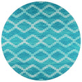 Sedona Sn9 Blue Bohemian Rug Round 6' X 6'