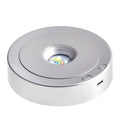 EUSTUMA Rotating LED Display Base Colorful Light Crystal Display Base Stand,Suitable for Glass Crystal Spherical Artwork,Holiday