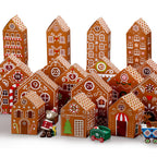 Fuutreo 25 Pcs Christmas Advent Calendar Boxes Cardboard 24 Days Advent Countdown Gift Boxes Empty Number House Shaped Gift Boxe