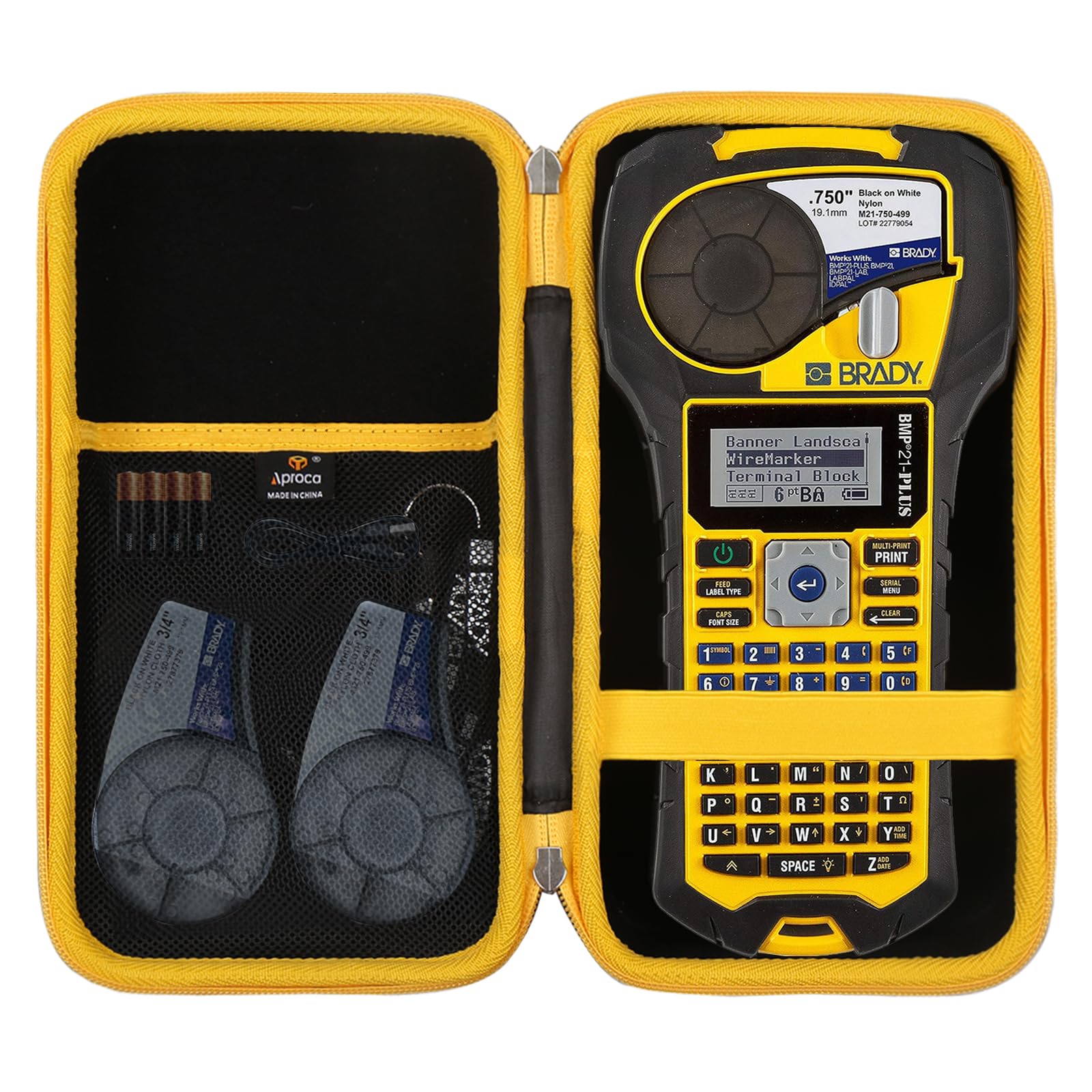 Aproca Hard Storage Travel Case, For Brady M210 Bmp21-Plus Bmp21-Lab Handheld Label Printer And Accessories